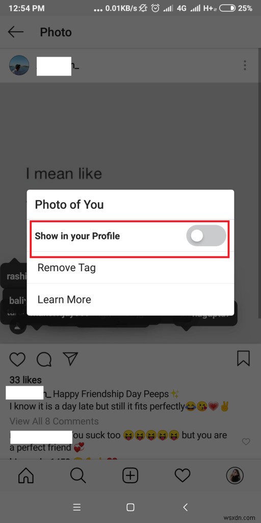 Làm cách nào để tự gắn thẻ mình khỏi ảnh trên Instagram của người dùng khác?