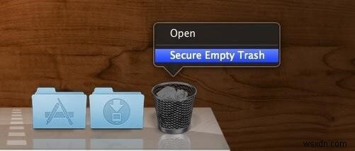 Có thể bảo mật Thùng rác trên máy Mac không?