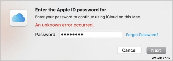 Mac không thể kết nối với sự cố iCloud - 6 cách khắc phục