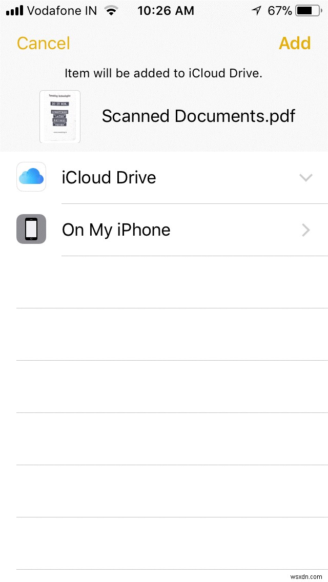 Cách quét tài liệu bằng ứng dụng Notes trong iOS 11