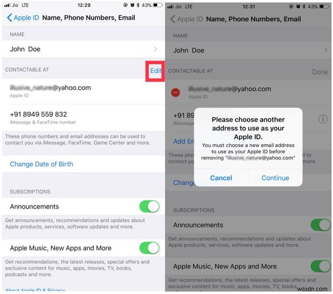 Cách thay đổi ID Apple của bạn từ email của bên thứ ba sang iCloud?