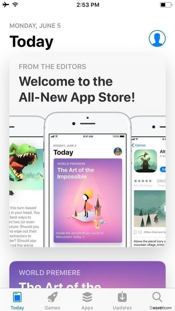 5 Tính năng tuyệt vời mới của App Store cải tiến trong iOS 11