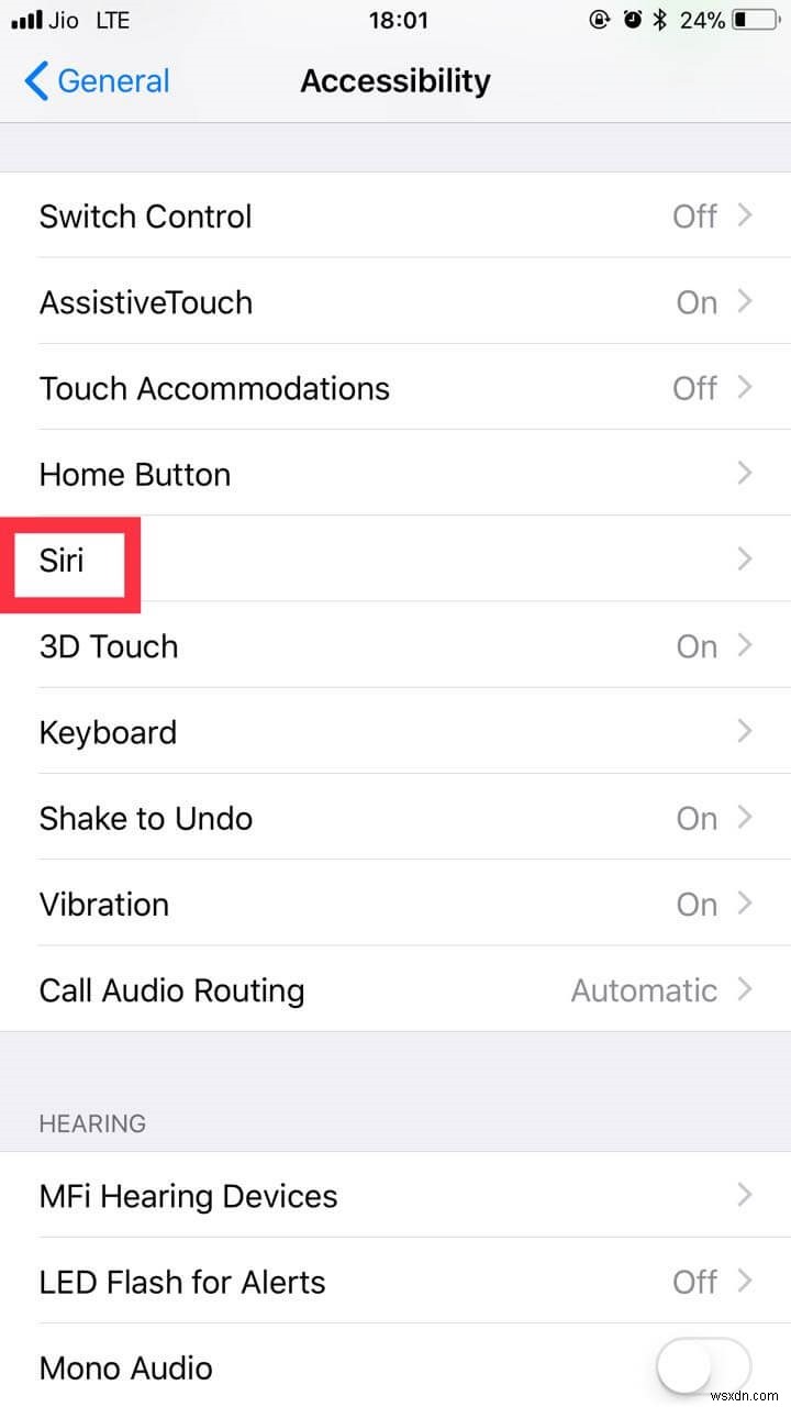 Làm cách nào để bật “Gõ vào Siri” trong iOS 11?