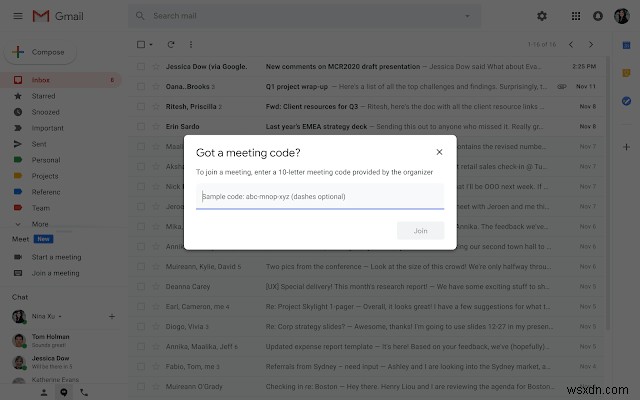 Google Meet được tích hợp Gmail cho cuộc gọi điện video