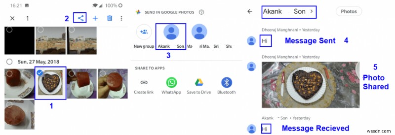 Cách bắt đầu trò chuyện trong tính năng nhắn tin của Google Photos