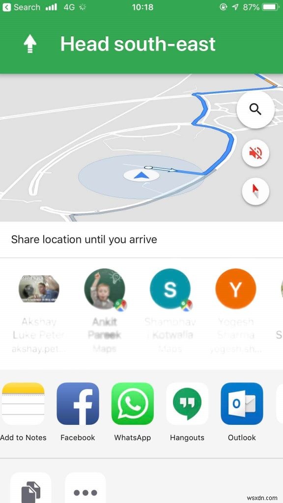 Cách chia sẻ vị trí trong thời gian thực với bạn bè bằng Google Maps trên iPhone?