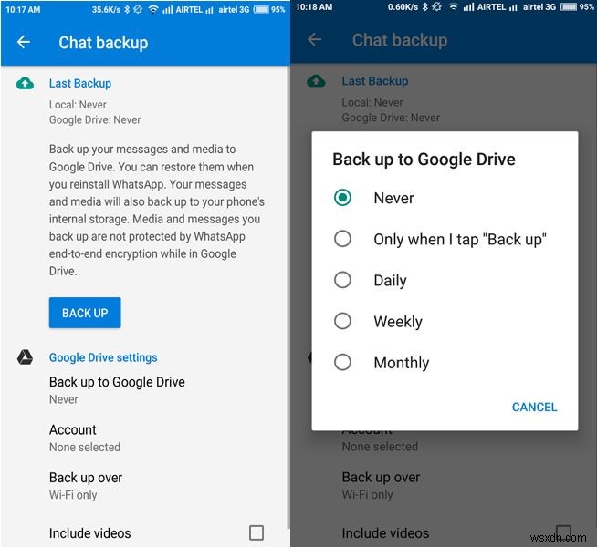 Cách giữ dữ liệu WhatsApp của bạn an toàn với Google Drive và mã hóa?