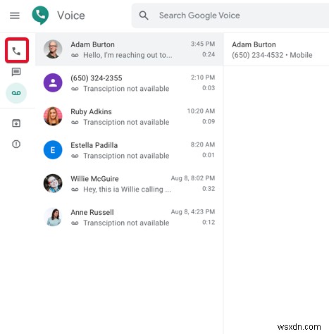 Cách thực hiện cuộc gọi thoại quốc tế trong Google Voice