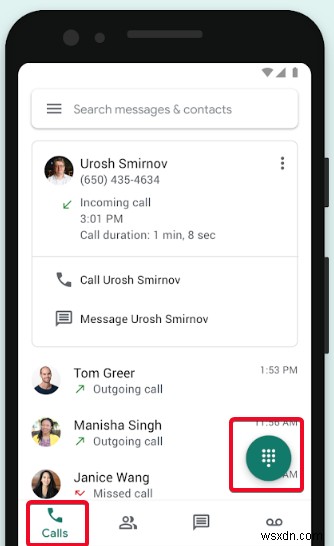 Cách thực hiện cuộc gọi thoại quốc tế trong Google Voice