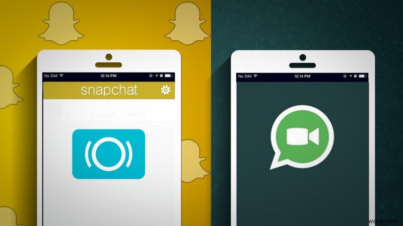 Cuộc đụng độ của các tiêu đề nhắn tin tức thì:WhatsApp v / s Snapchat