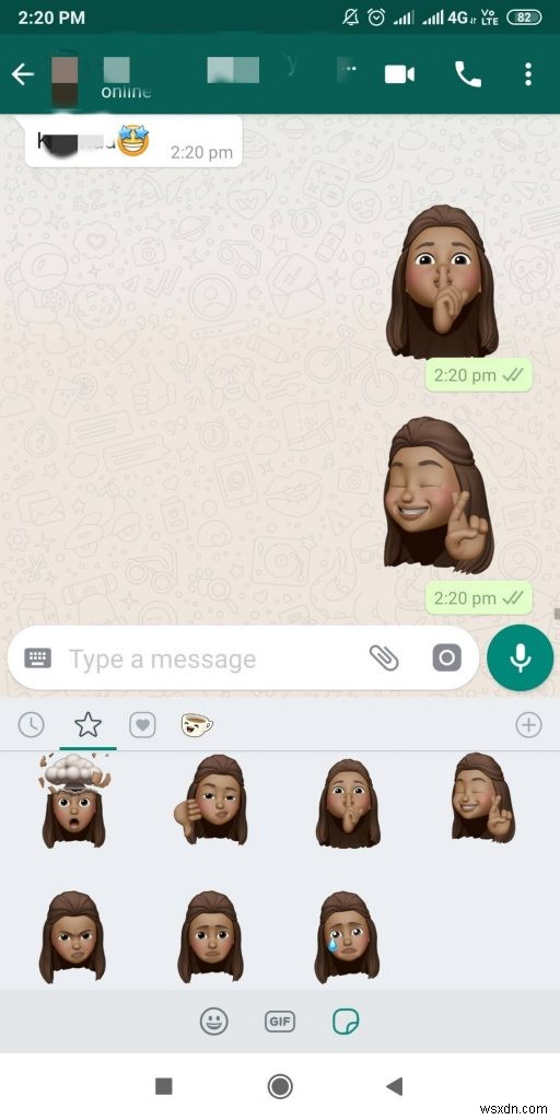 Cách sử dụng hình dán trên WhatsApp cho Android