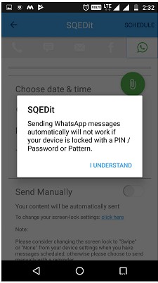 Cách lên lịch nhắn tin WhatsApp trên Android 