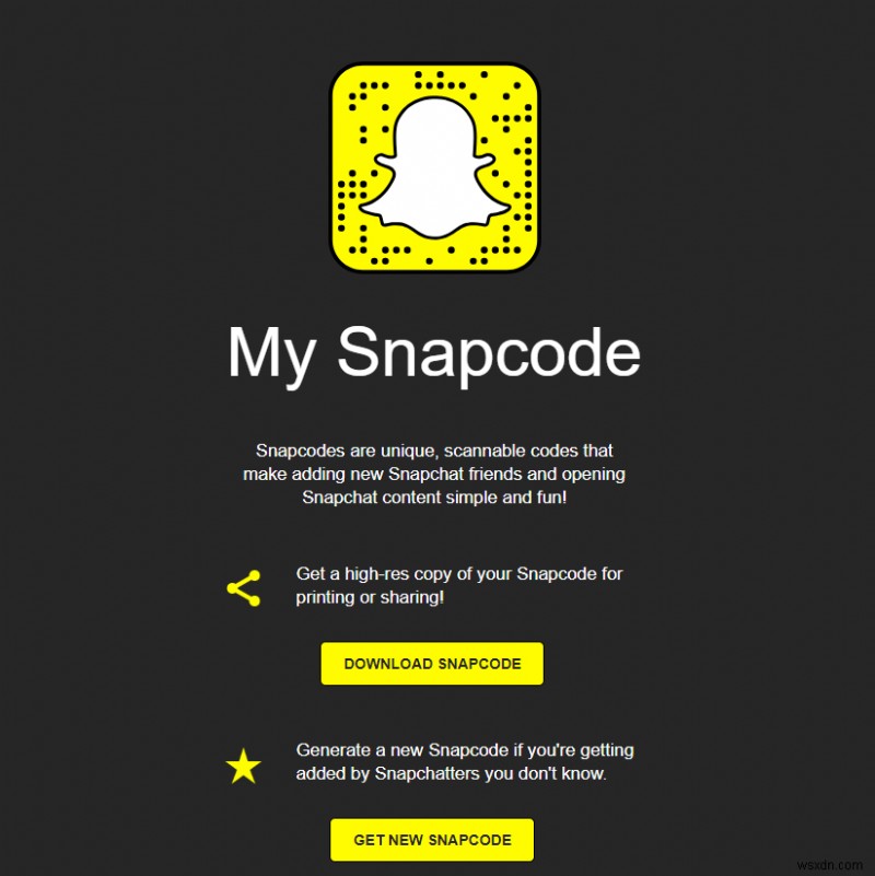 Cách tạo Snapchat Snapcode