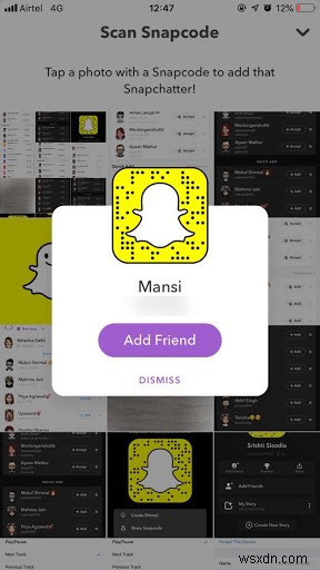 Cách tìm ai đó trên Snapchat mà không có tên người dùng hoặc số