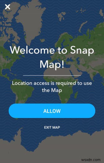 Cách xem vị trí trên Snapchat