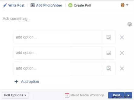 Cách tạo cuộc thăm dò ý kiến ​​trên Facebook?
