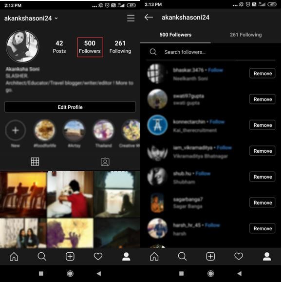 Cách ngăn ai đó theo dõi bạn trên Instagram