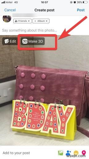 Cách tạo ảnh 3D trên Facebook?