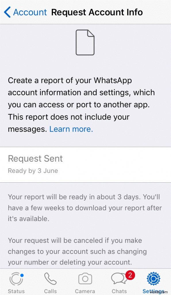 Đây là cách tải xuống thông tin tài khoản WhatsApp cho Android và iPhone