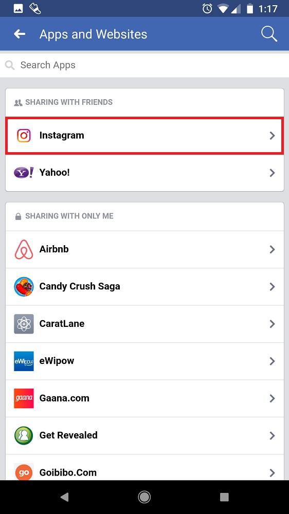 Cách hủy liên kết tài khoản Facebook và Instagram