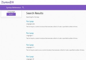 Cú phápDB:Công cụ tìm kiếm giúp cuộc sống của mọi lập trình viên trở nên dễ dàng
