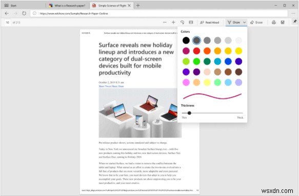 Microsoft Edge có tính năng PDF mới để cạnh tranh với Google Chrome không