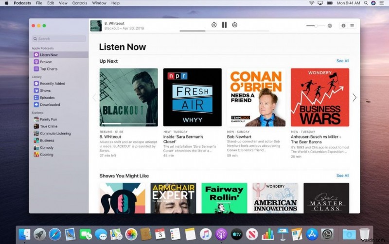 Cách sử dụng ứng dụng Podcast trên macOS Catalina