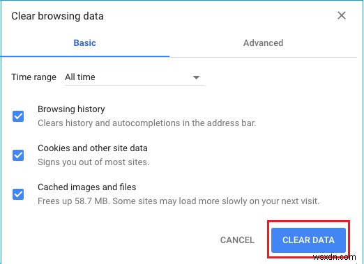 Cách sửa lỗi  ERR_INTERNET_DISCONNECTED  trong Google Chrome