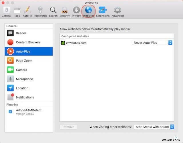 Chặn video tự động phát trong Safari trên macOS High Sierra