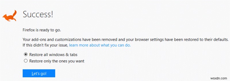 Cải thiện trình duyệt của bạn với  Làm mới Firefox 