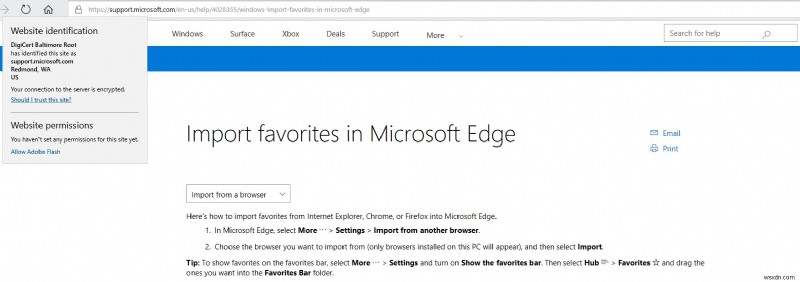 Microsoft Edge được cải tiến