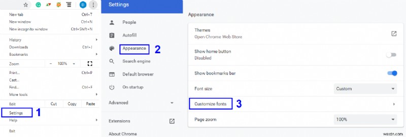 Cách thay đổi phông chữ mặc định của Google Chrome?