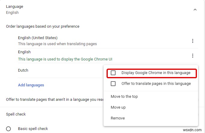 Các cách đơn giản để thay đổi cài đặt ngôn ngữ trên Google Chrome