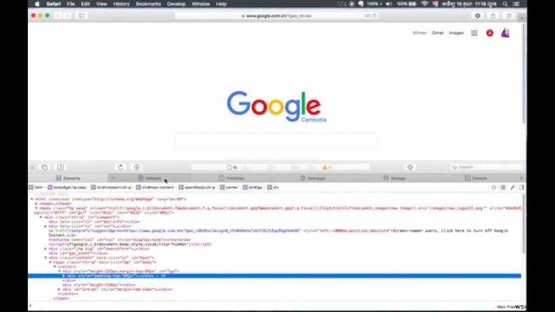 Cách kiểm tra phần tử trong Chrome, Safari và Firefox trên máy Mac
