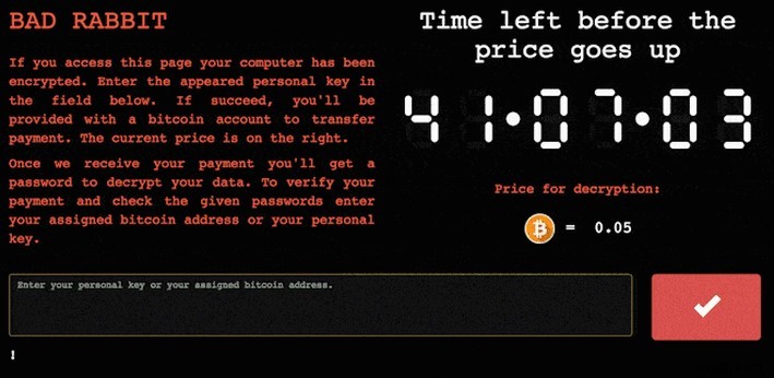 Ransomware BadRabbit mới nhắm mục tiêu đến Nga và Ukraine