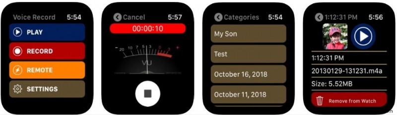 Ứng dụng ghi âm của Apple Watch sẽ gỡ bỏ ghi chú ngay lập tức