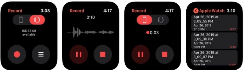 Ứng dụng ghi âm của Apple Watch sẽ gỡ bỏ ghi chú ngay lập tức
