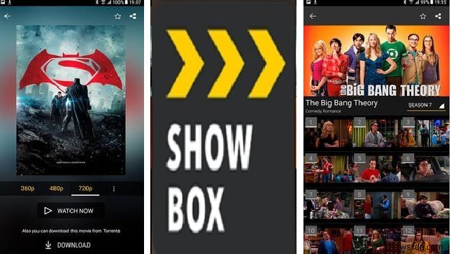 Ứng dụng Showbox cho Android là gì?