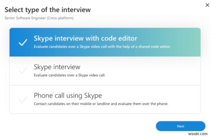 Các tính năng gần đây của Skype để dễ dàng quy trình phỏng vấn
