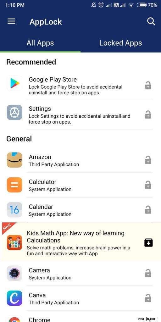 Cách khóa ứng dụng trong Android bằng phần mềm App Locker?