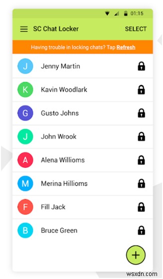 SC Chat Locker:Bảo vệ cuộc trò chuyện của bạn trên ứng dụng Snapchat