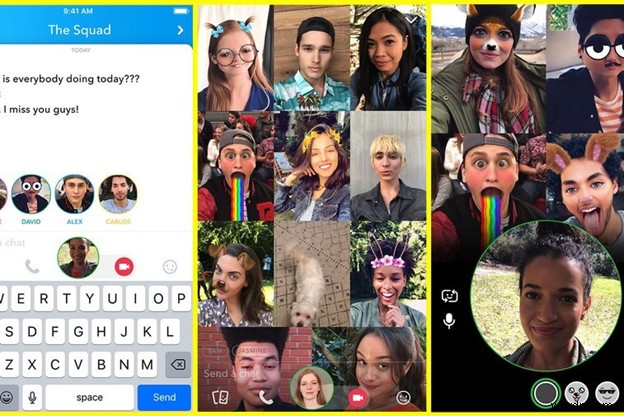 Snapchat Cho ra đời các tính năng mới:Trò chuyện video nhóm và gắn thẻ bạn bè