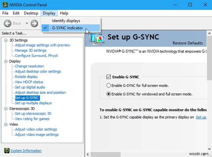 Cách bật FreeSync trên PC Windows?