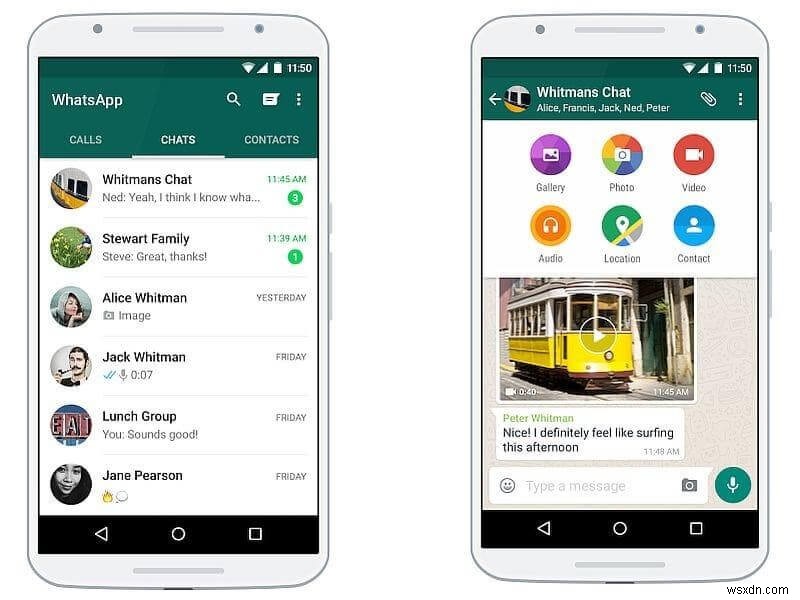 WhatsApp dành cho Android và iOS:So sánh nhanh