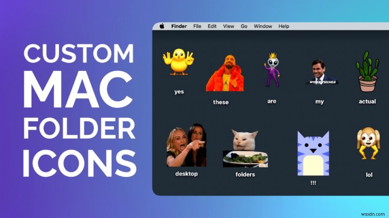 Cách thay đổi biểu tượng thư mục trên máy Mac