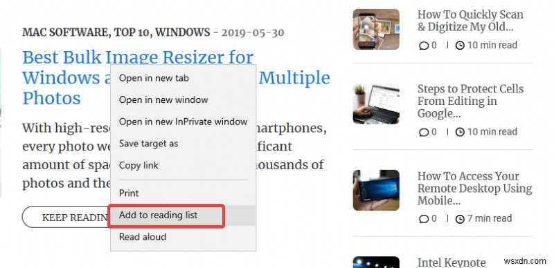 Các tính năng độc đáo của Microsoft Edge dành cho người đọc