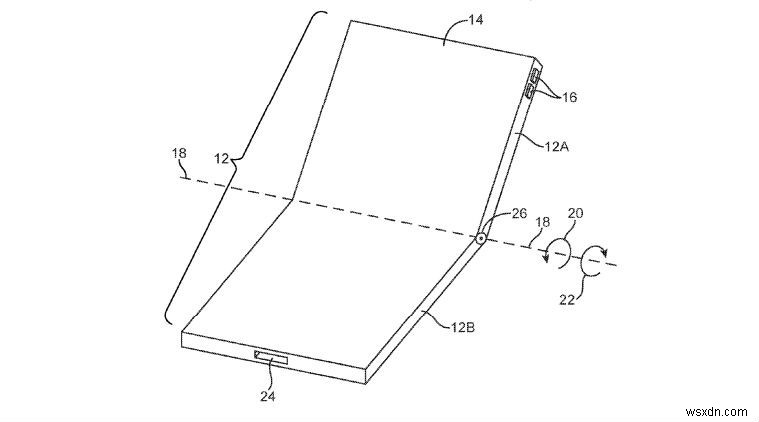 Gợi ý chi tiết bằng sáng chế về mẫu iPhone có thể gập lại
