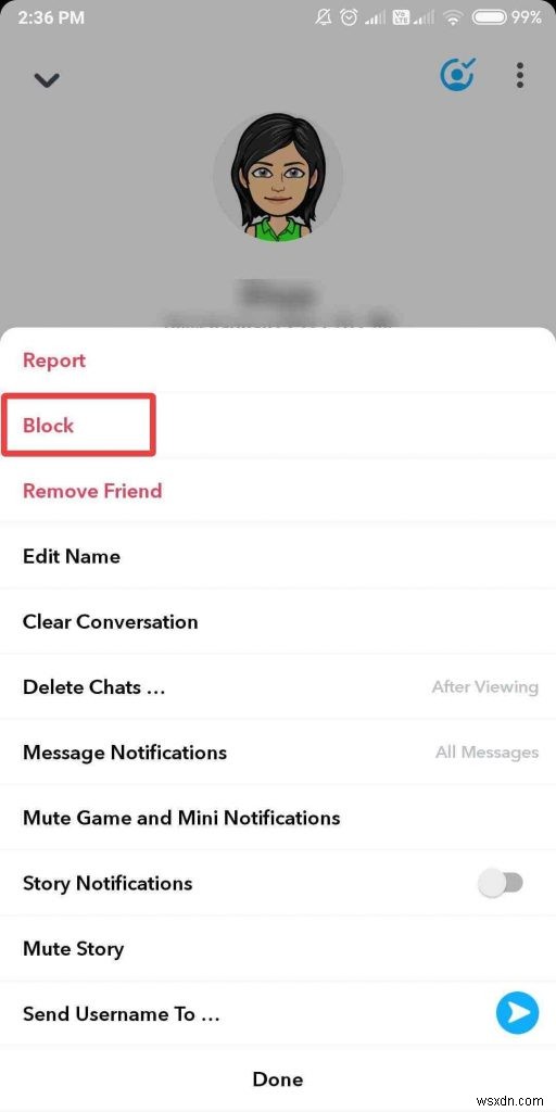 Cách xóa hoặc chặn ai đó trên Snapchat mà họ không biết