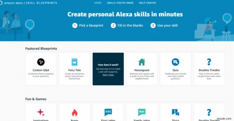 Cách bắt đầu với kỹ năng Alexa