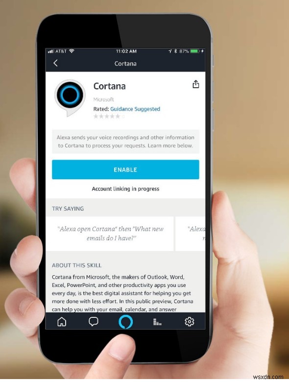 Cách sử dụng Cortana và Alexa cùng nhau